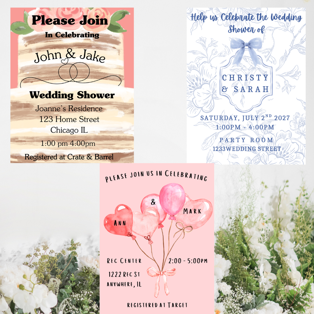 Wedding Shower Invitations