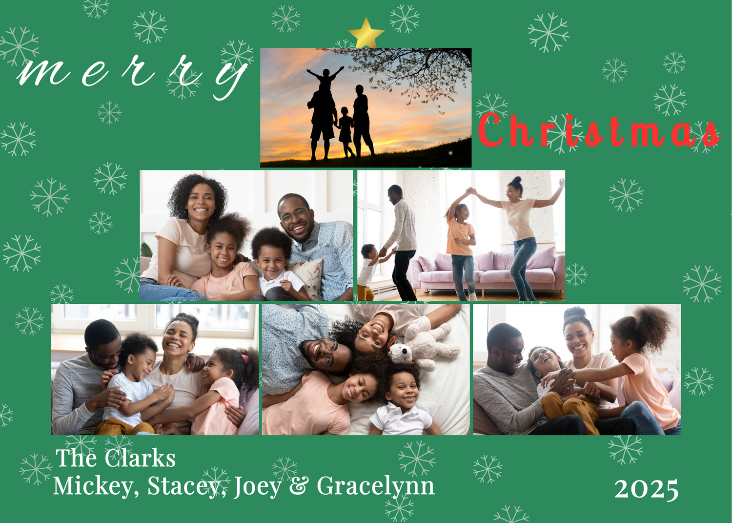 Christmas Tree Photo Collage