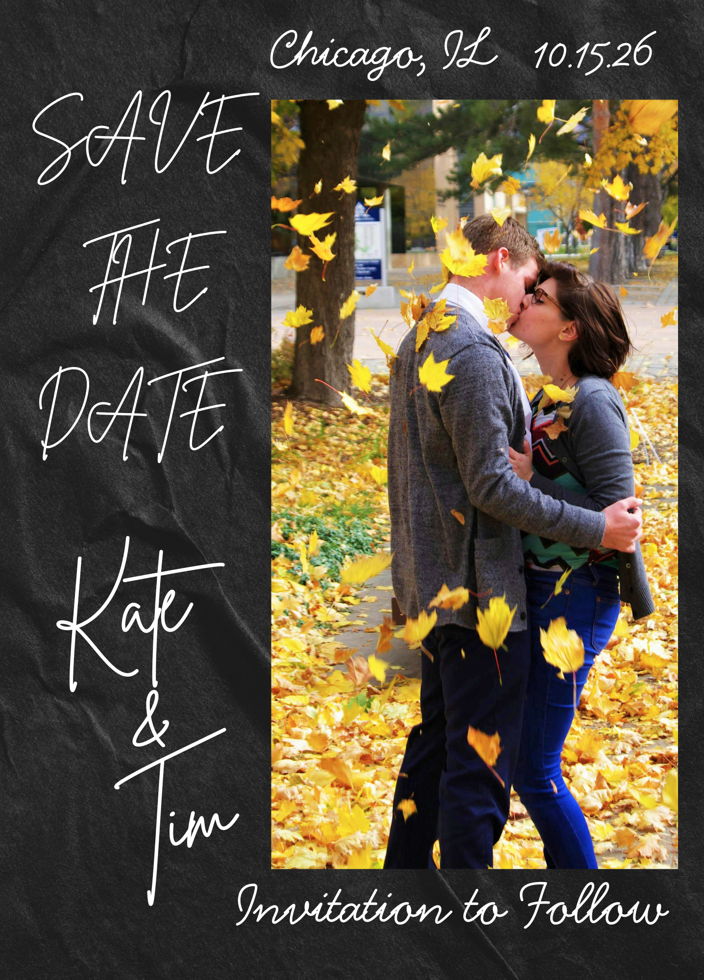 Dark & Moody Save the Date