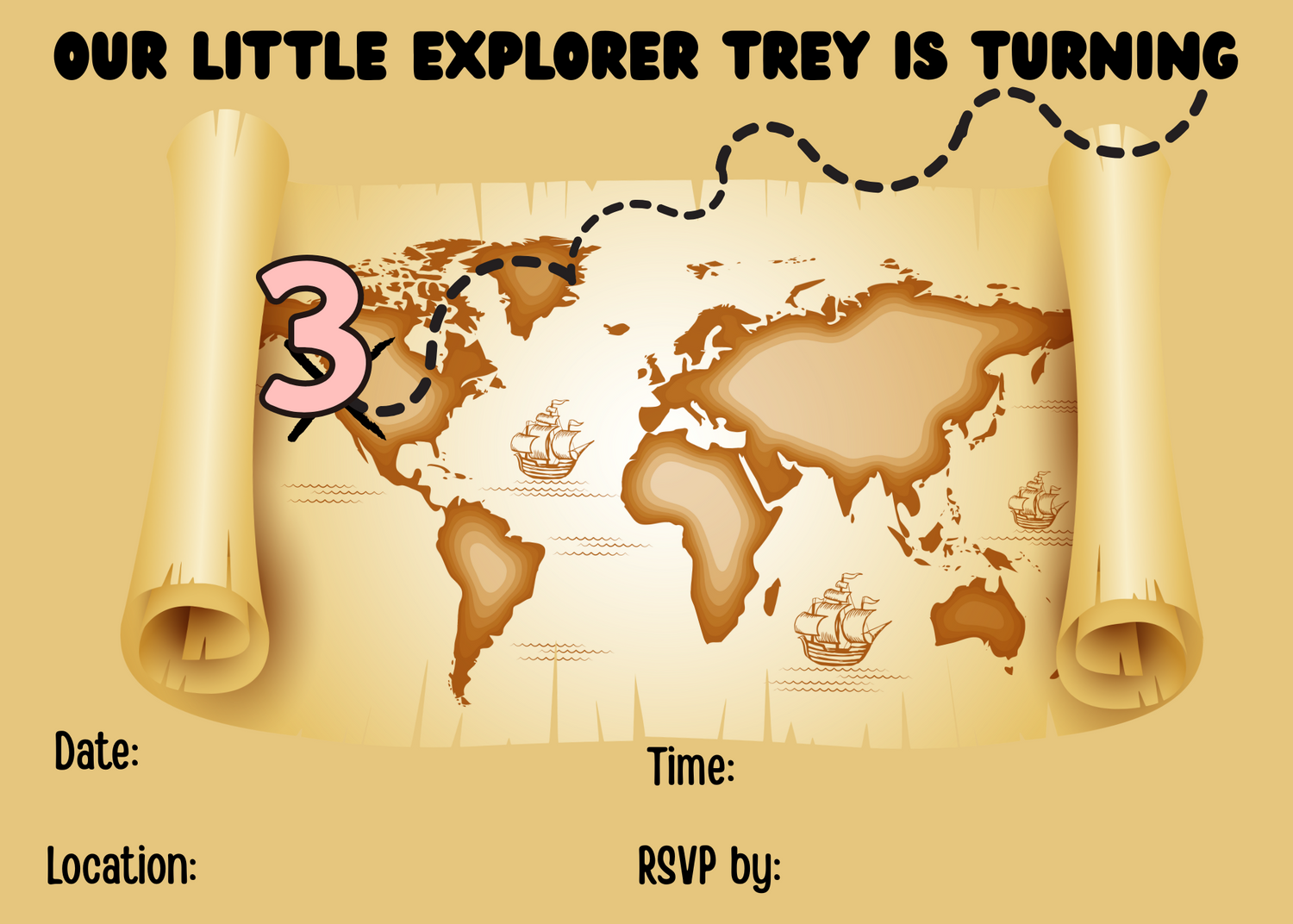 Explorer Theme Third Birthday