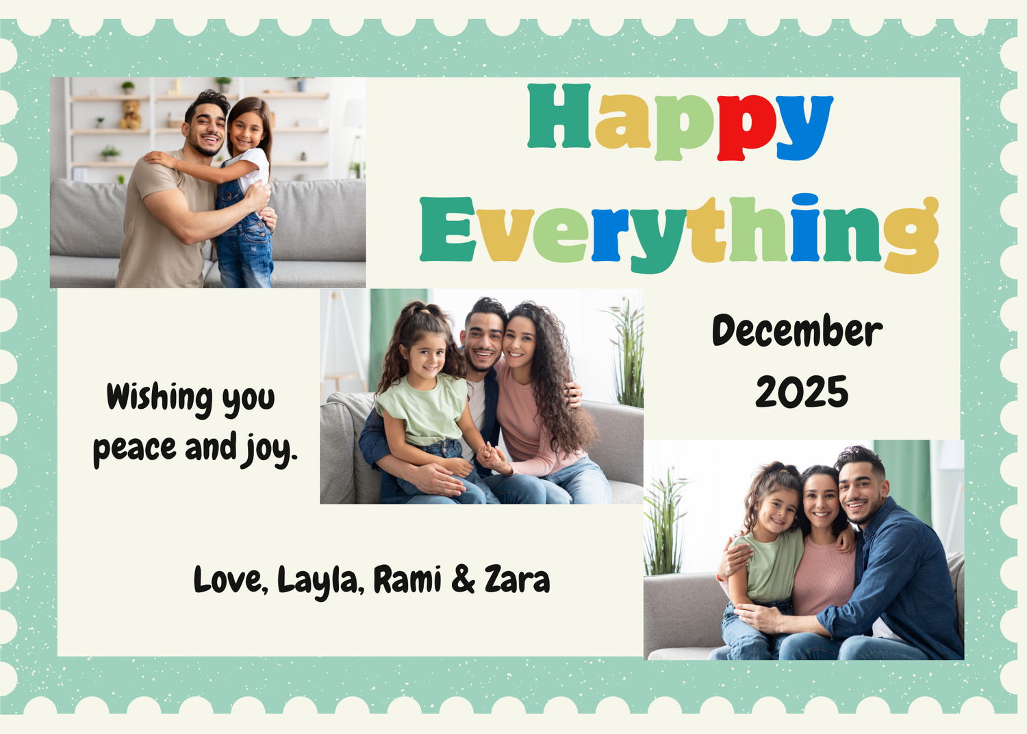 Happy Everything 3 Photo Collage
