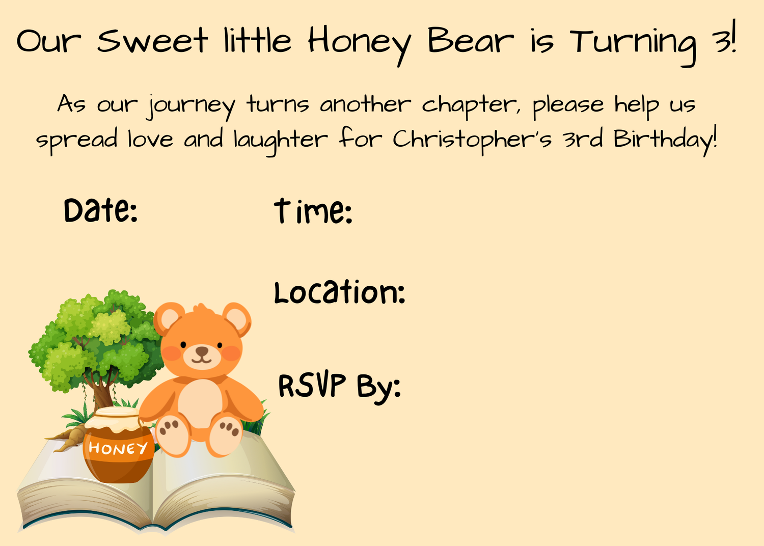 Teddy Bear Theme Third Birthday