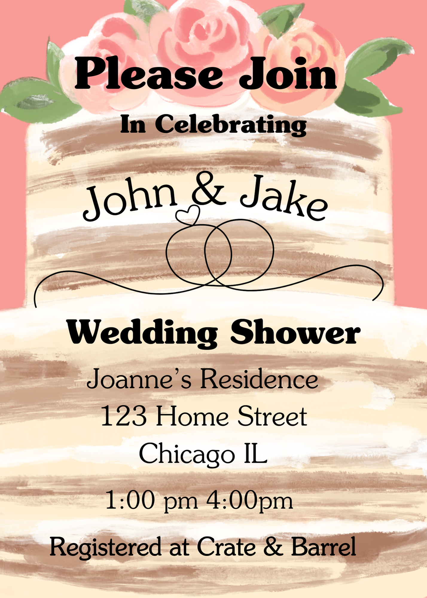 Wedding Shower Celebration Invite